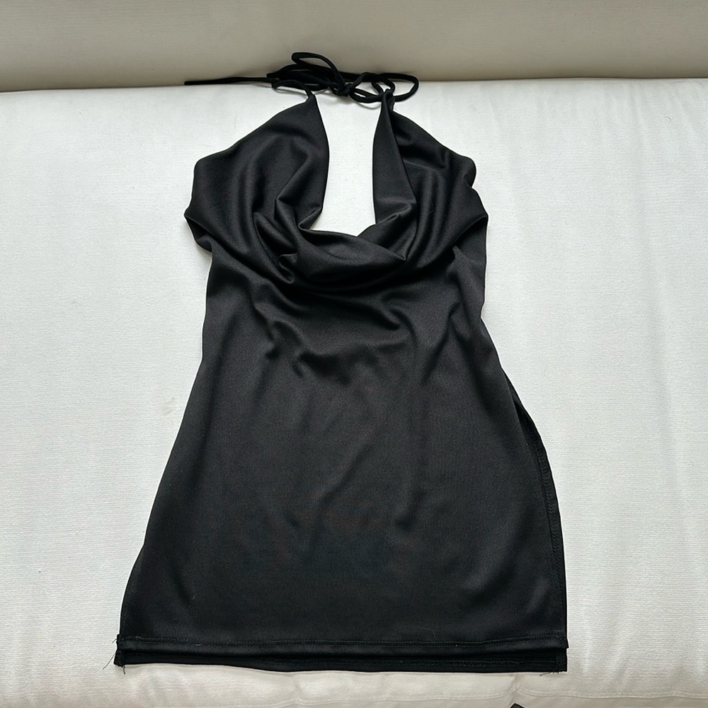 Black mini dress